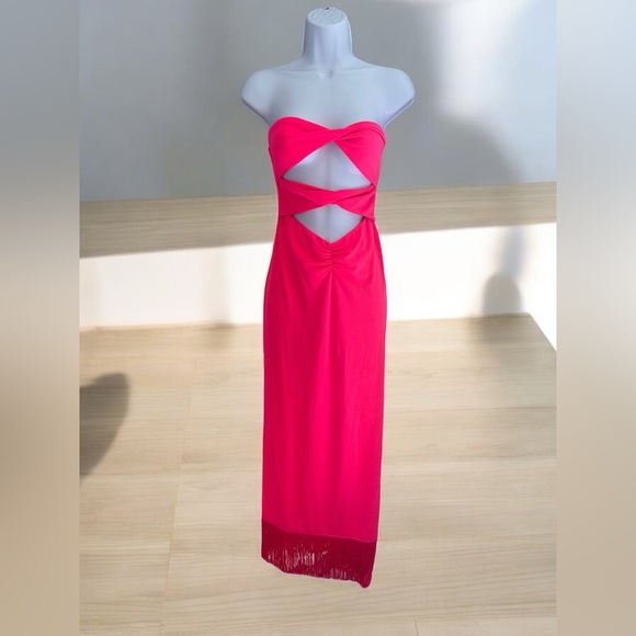 REVOLVE- NBD PURNA MIDI DRESS SIZE SMALL - Picture 4 of 5